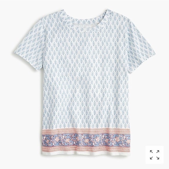 SZ Blockprints x J. Crew Leaf T-Shirt - Picture 8 of 8